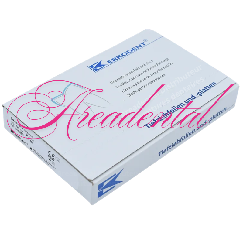 Erkoloc-pro carré 125 x 125 mm, transparente 10 pcs - ERKODENT