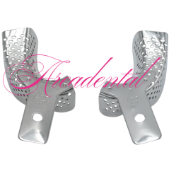 Demi Porte empreintes en acier inoxydable perforé - LARIDENT