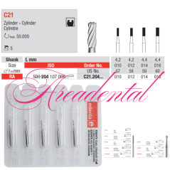 Fraise de retrait des résidus de colle C21 Type RA 5 pièces - EDENTA