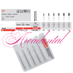 Fraise en carbure de tungstène C21 pour finition 5 pièces - EDENTA