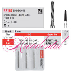 Fraise chirurgicale RF167 LINDEMANN 3 pcs - EDENTA