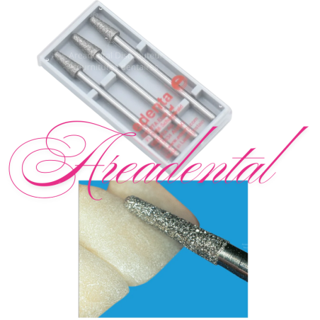 Fraise diamantée dans la masse 850 Pack de 3 - EDENTA