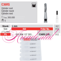 Fraise en carbure préparations CS36 5 pcs - EDENTA