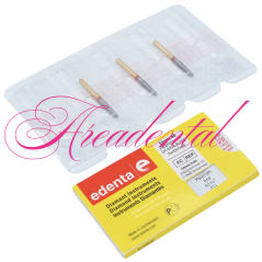 Fraise diamanté FW878K.314 pour céramiques 3 pcs - EDENTA