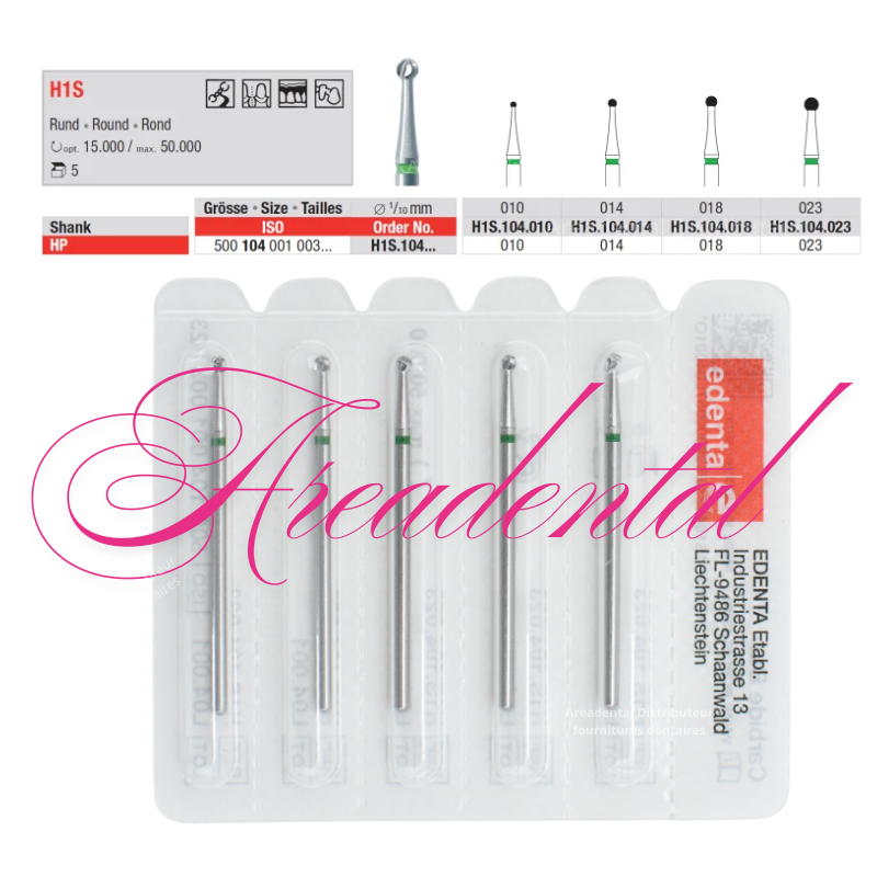 Fraise universelle laboratoire pour des fissures pack 5 pièces - Edenta