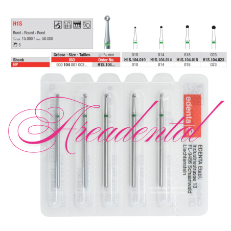 Fraise universelle laboratoire pour des fissures pack 5 pièces - Edenta