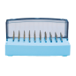 Support de fraise avec couvercle pivotant et transparent - KKD TOPDENT Support de fraise avec couvercle pivotant et transparent - KKD TOPDENT