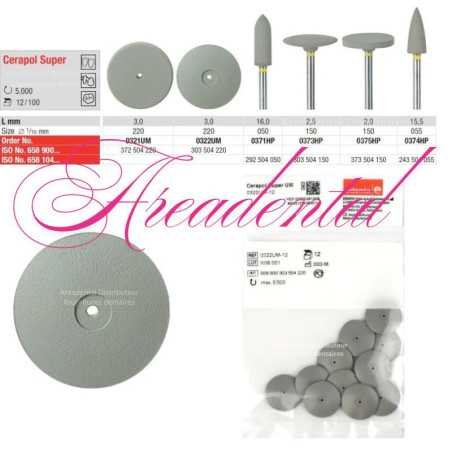 Polissoire Cerapol Super pour céramique pack 12 pcs - EDENTA