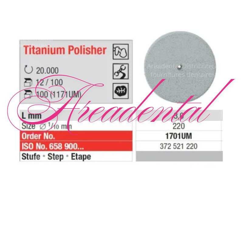 Polissoir pour titane 12 pcs - EDENTA