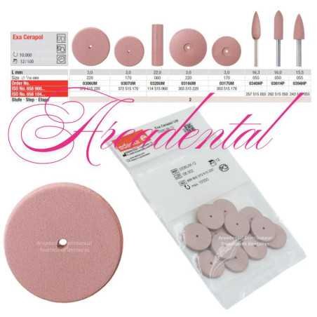 Polissoirs de surfaces en céramique Exa Cerapol 12 pcs - EDENTA