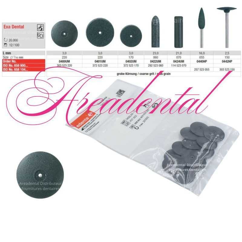 Polissoir universel pour tous les alliages Exa Dental 12 pcs - EDENTA