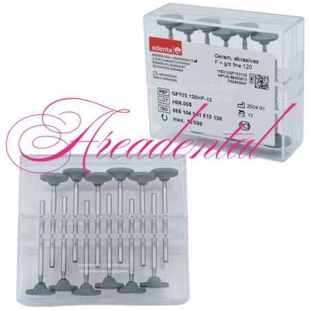 Polissoir abrasives pour céramique dentaire 12 pcs - EDENTA
