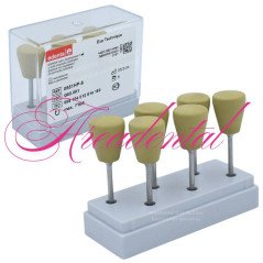 Polissoires pour résines 6pcs - Edenta