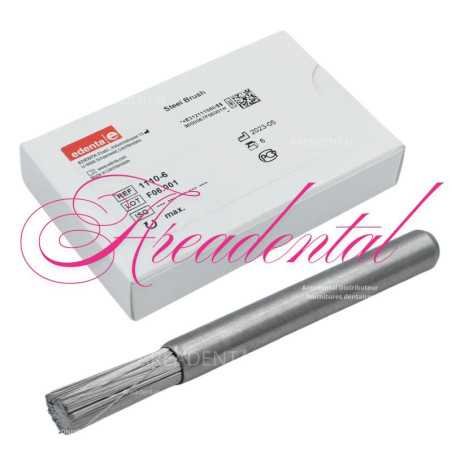 Brosses en acier pour nettoyage couronnes 6 pcs - EDENTA