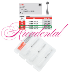 Fraise à os chirurgicale super coupante RAL C141 3 pcs- Edenta