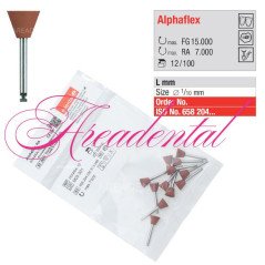 Polissoirs pour les métaux précieux Alphaflex RA 12 pcs - EDENTA