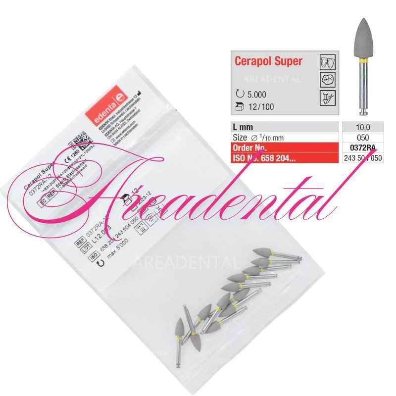 Polissoirs pour les obturations, retrait des résidus Cerapol pack 12 pcs - EDENTA