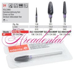 Fraise TC Cutter VOLCANO DLC Denture 24 - EDENTA