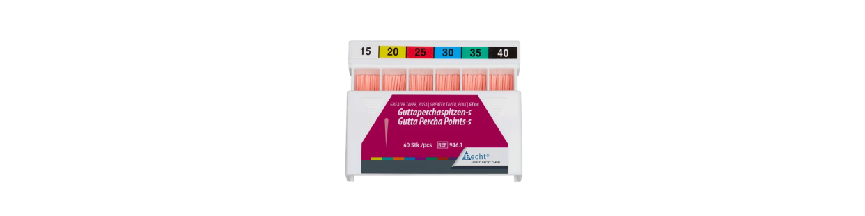 Pointes de gutta-percha : obturation efficace des canaux radiculaires en endodontie