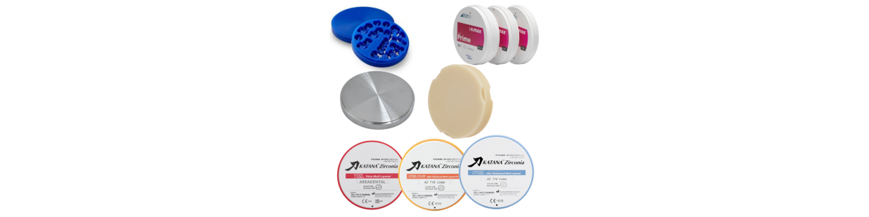 Disques CAD/CAM Dentaire – Zircone, PMMA, Métal, Titane, Cire
